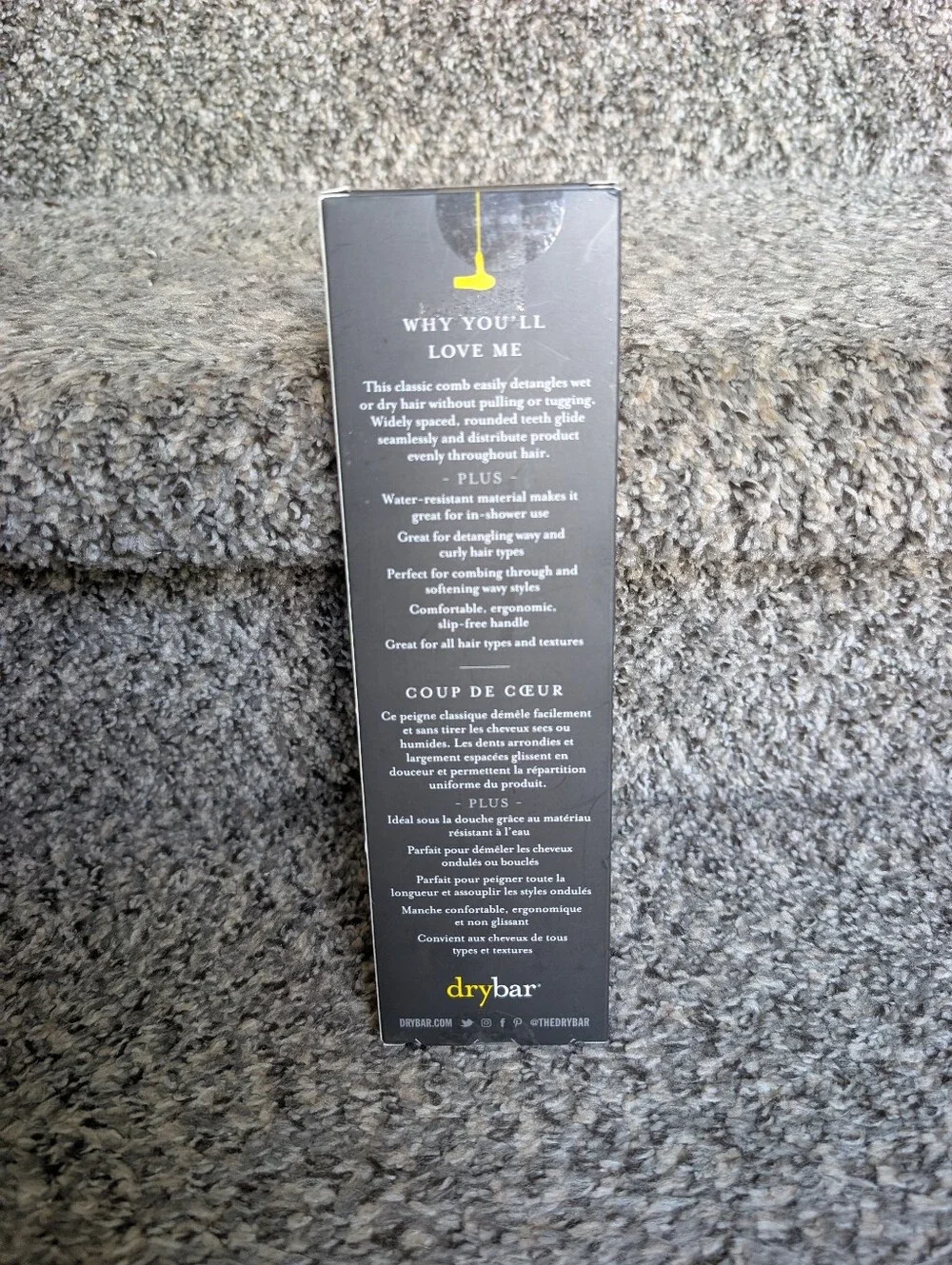 Dry Bar Bundle Includes a Double Pint 2.75 Large Round Brush and The Slider Comb
